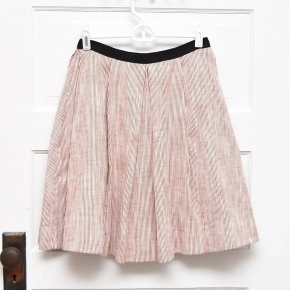 Jason Wu women’s skirt size 4 striped a-line midi skirt with pockets - Picture 1 of 10